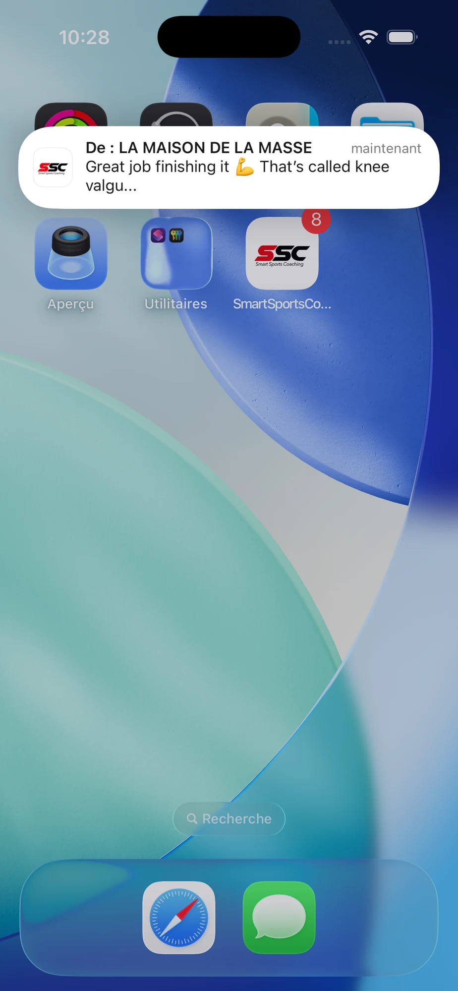 Client app: Home tab